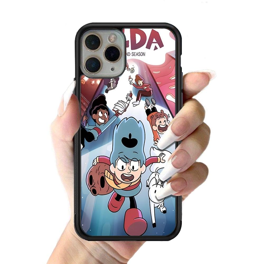 

Cartoon H-Hilda Phone Case Silicone PC+TPU Case For iPhone 14 11 12 13 Pro Max 8 7 6 Plus X XR Hard Fundas iphone 13mini