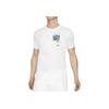 Fun Letter Logo Print Breathable Sports Short Sleeve T-Shirt Men Tops White CZ8391-100