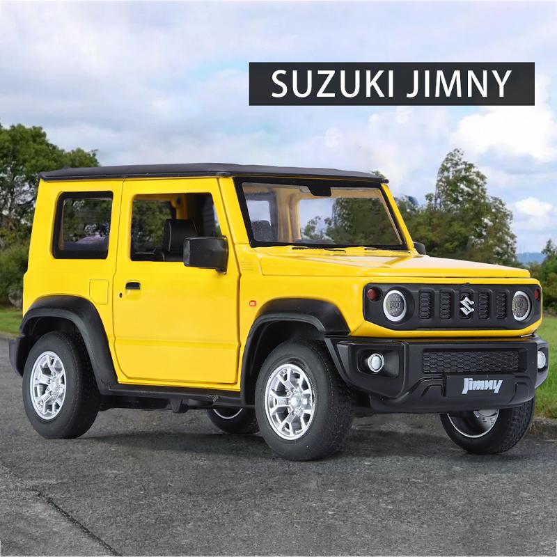1/24 Suzuki Jimny Off Road SUV Alloy Diecast Model Vehicle Sound & Light Collection Display Hobby Decoration Gifts for Boyfriend