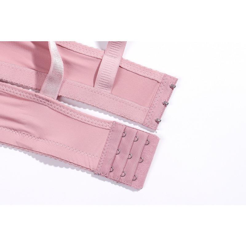 Plus Size D Cup Thin Wireless Push Up Bra For Women