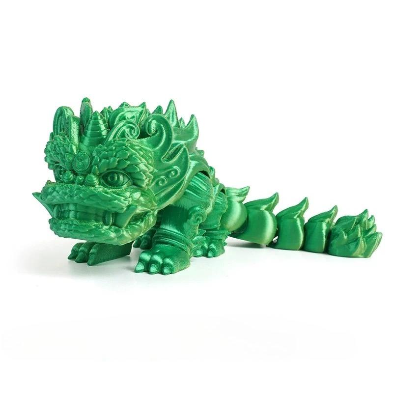 3d Miniature Funny Ornament Decoration Chinese Lion Dance Model Joint Movable Figurine Home Decor Craft
