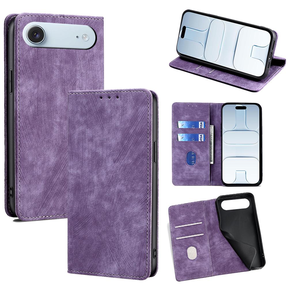

For iPhone Air Case RFID Blocking Wallet Foldable Stand Leather Phone Cover