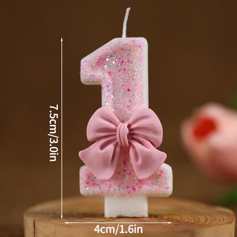 Gradient Butterfly Digital Candle Birthday Cake Topper Table Butterfly Decor 0-9 Purple Number Birthday Candles Party Supplies