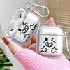 Simple Happy Expression Clear Earphone Cases Cover Case For Airpods 4 3 Pro3 Pro2 2 Pro 1