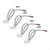 4Pcs Car Speaker Connector Harness Adapter Spare for 3 2014-2015
