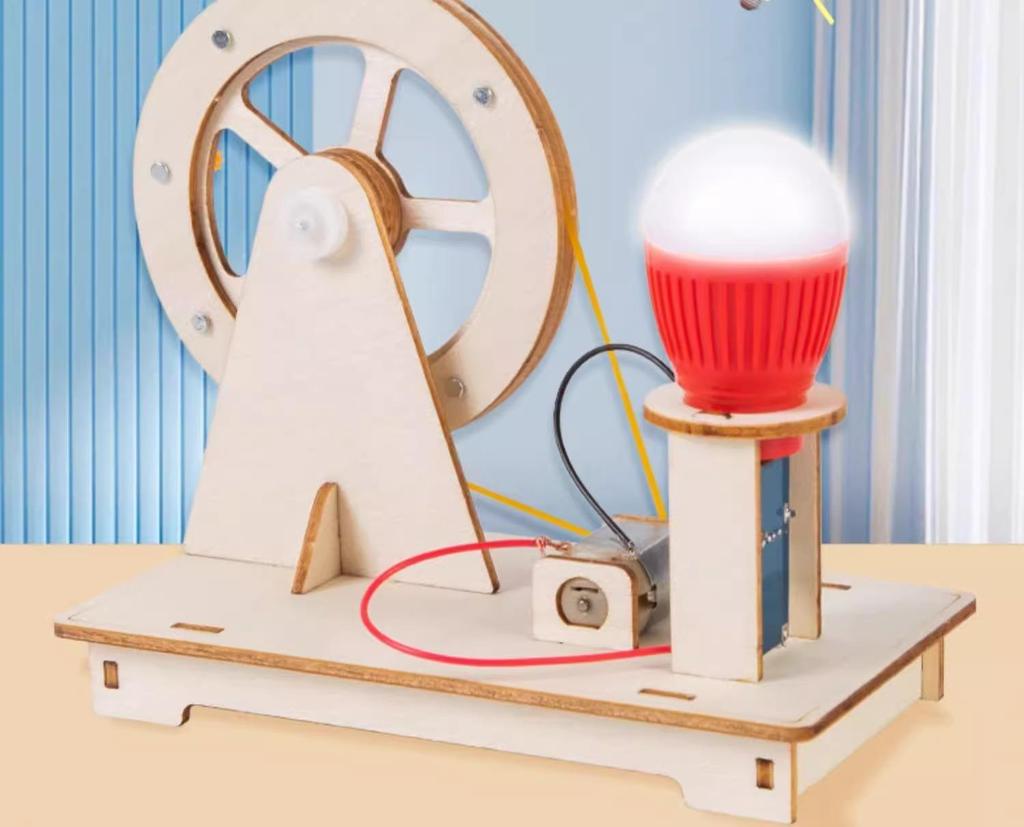 Student Hand-Crank Generator Science Experiment Kit – DIY Educational Project for Kids