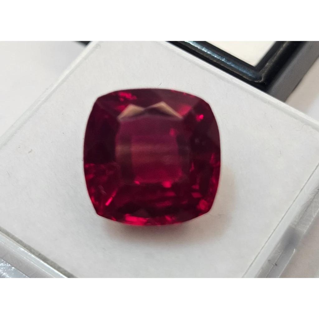 Beautiful Red Ruby Mozambique Cushion Cut 11-12 Ct Certified Loose Gemstone