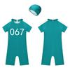Quick Dry Kids Polyester Swim Set Uv Protection Rash Guard For Pool Play Beach