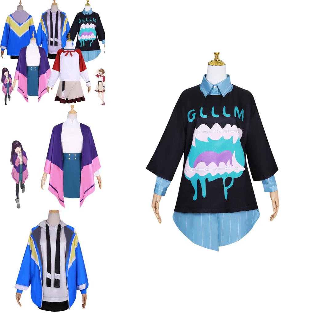 Japanese Anime Theme Cosplay Outfit With Hanae Natsuki And Kaede Higashiyama Characters Comfortable Casual Style Polyester Material Xs-xxxl