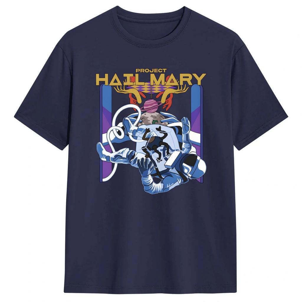 Streetwear T Shirt Summer Project Hail Mary Fashion T Shirts Cotton Tshirt For Unisex Y2k Classic Short Sleeve Top Tees