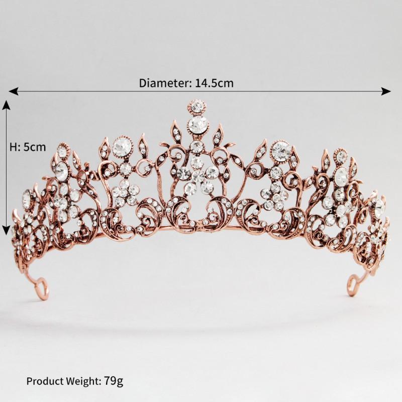 

Bride s Crown Retro Rhinestones Popular Sen Wedding Jewelry High-end Luxury Alloy
