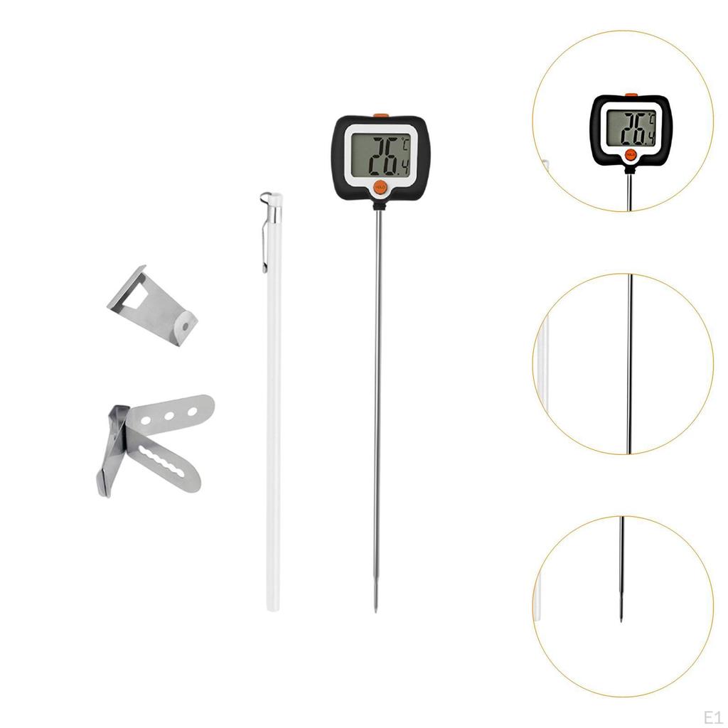 Digital Meat Insert Thermometer Cooking Food Multifunction Long Probe for Candy Beef