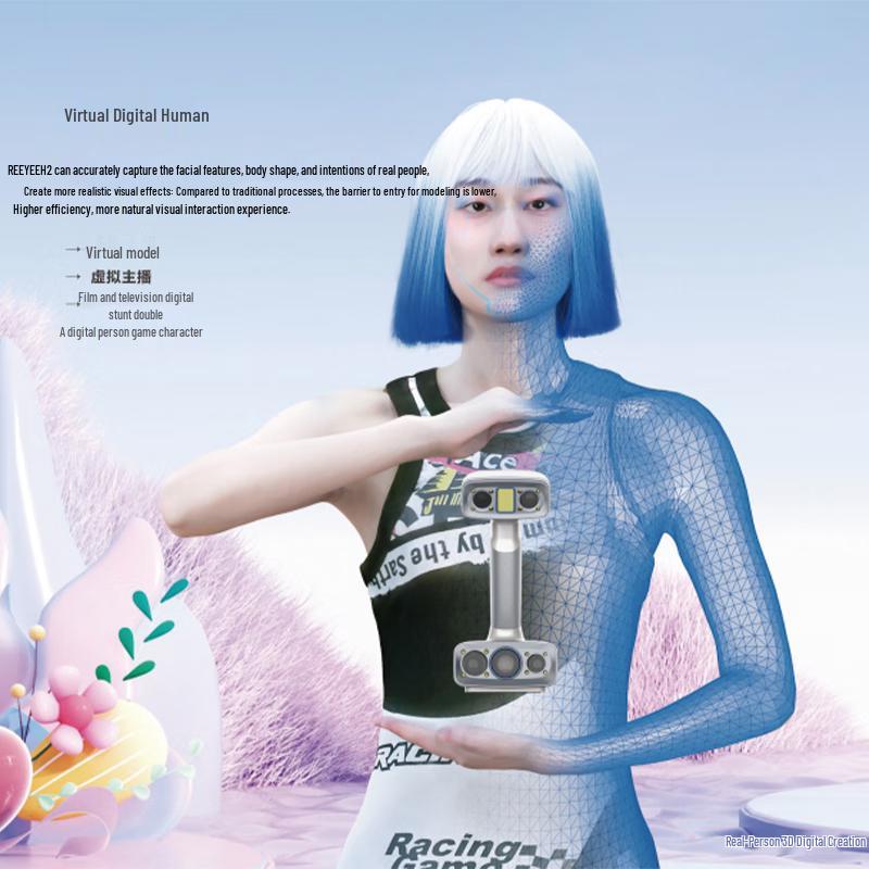 Weiboo 3D Reeyee H2 Industrial Handheld 3D Scanner CN Plug (adapter Included)