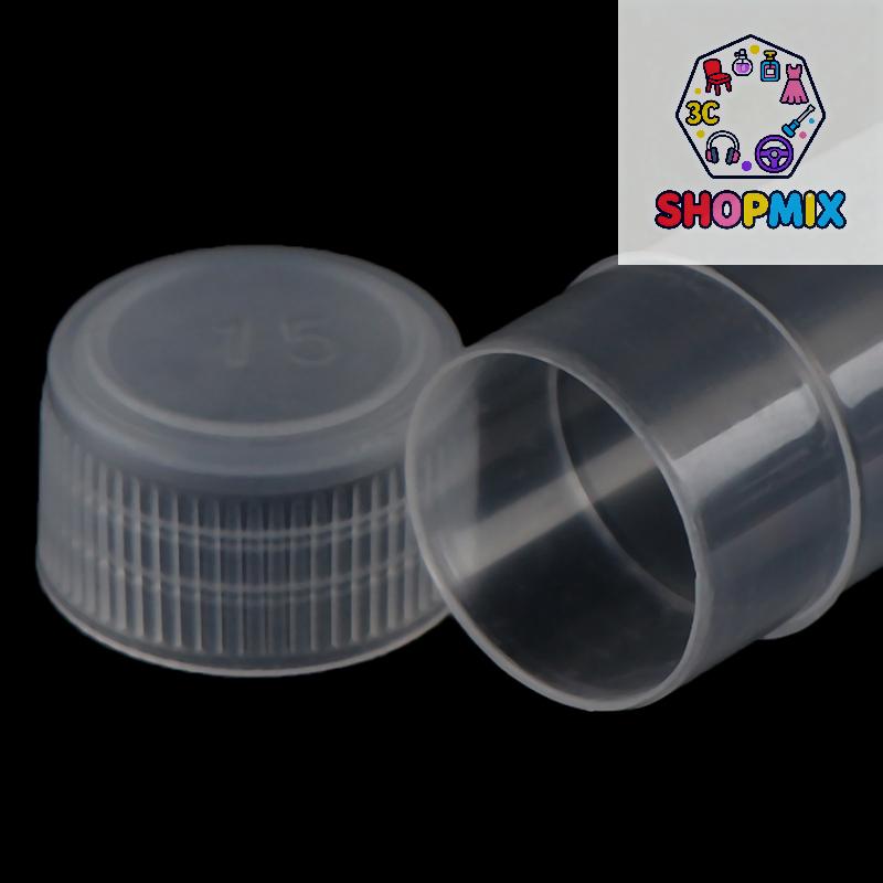 

100Pcs 5ml Plastic Test Tubes Screw Cap Bottles For School Chemistry Supplies 5ml