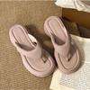 Fashion Thick-soled Slippers for Women Wear Non-slip Thick-soled Flip-flops Women's 2025 Summer New Versatile Beach Cool Slippers Womens
