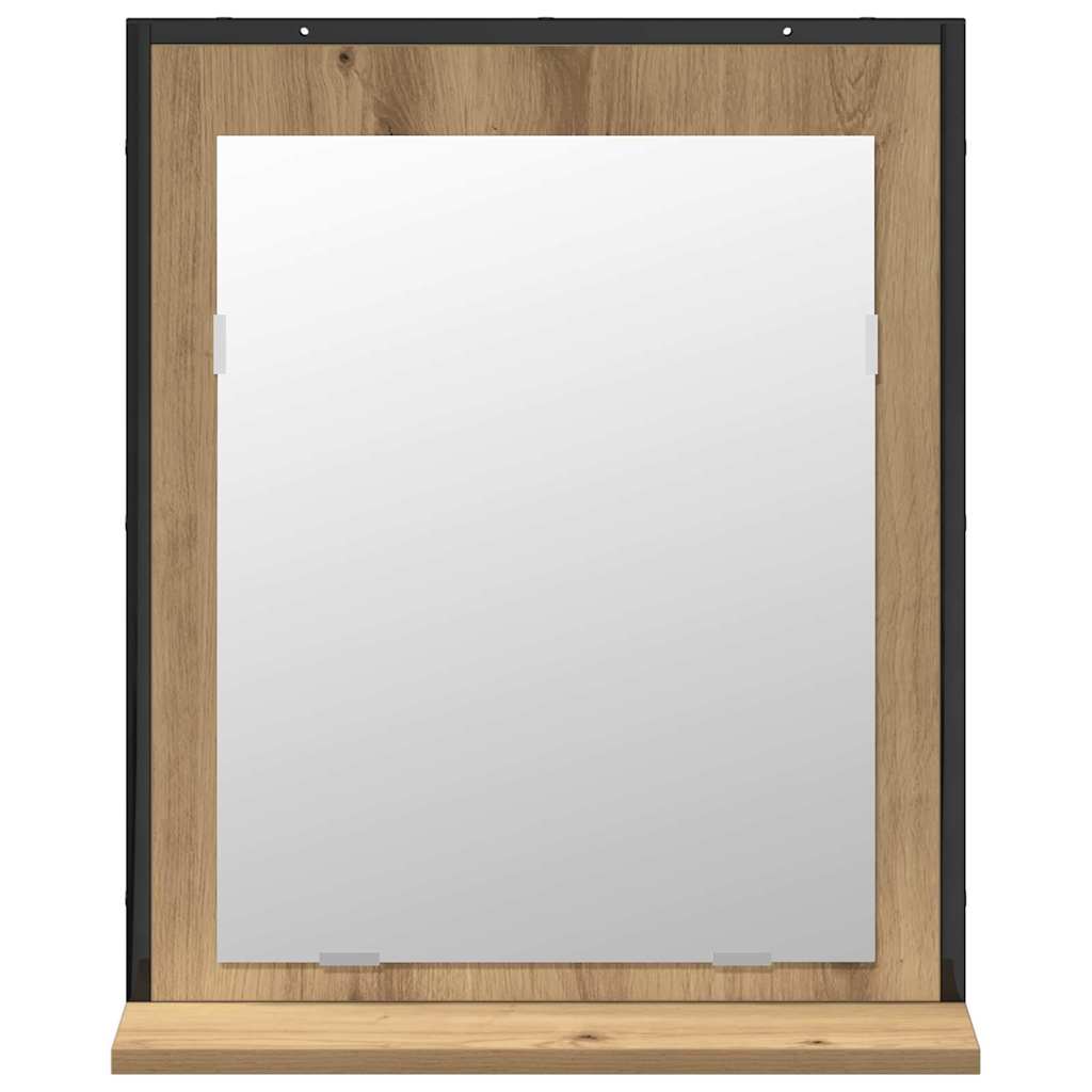 Wall Mounted Bathroom Furniture Set 2 Pcs Brown Particleboard
