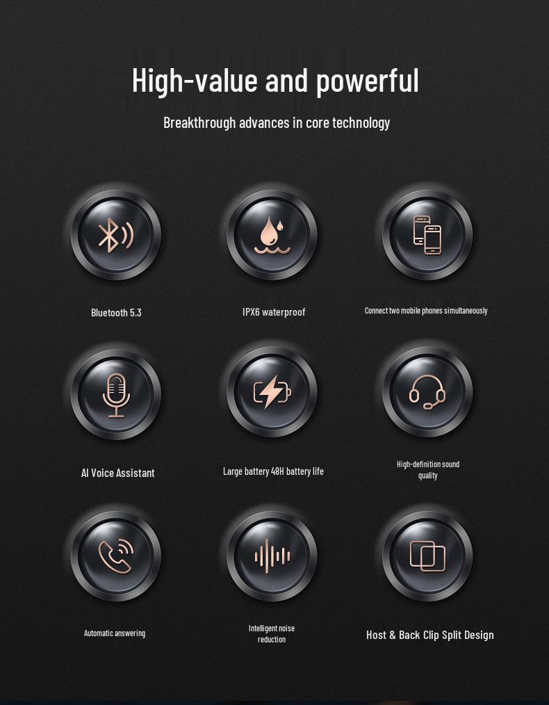 Y10 Bluetooth Helmet Headset, Noise-Cancelling & Waterproof, for Motorcycles & Cycling.