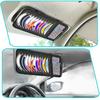 Black Car CD Case Holder DVD Vehicle Visor Storage Orangizer Large Capacity CD Visor Case With 12 DVD Storage Sleeves 1 Mesh Pocket 1 Pen Holder And