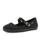 Victoria Shoes Cotton Mary Jane (1049929-Negro)