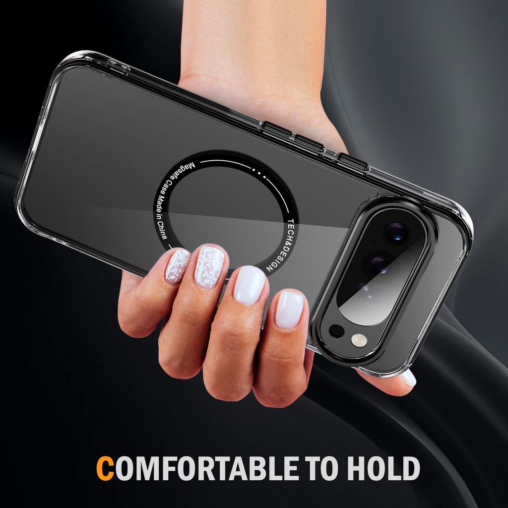 Husă de telefon magnetică HD-Transparentă Pentru Google Pixel 10 9 8 Pro XL 10PROXL 9ProXL 9A 8A Rezistentă la șocuri Pentru Magsafe Capac Dur Cristal