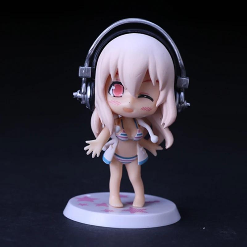 

10СМ Аніме Фігурка Super Sonico Робочий Купальник Костюм Шасі Версія Модель Ляльки Іграшка Подарунок Колекційна В Коробці Прикраса Матеріал Q ПВХ Безпечно для Дітей 3 No box