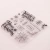 55KF Christmas Snowflake Flower Silicone Clear Seal Stamp DIY Scrapbooking Embossing Photo Album Decorative Paper Card Craft Art
