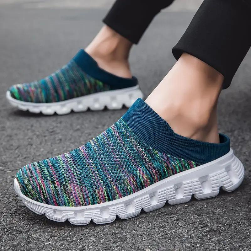 Fashion Men's Shoe Platform Half Soft Mules Sabot Male Slipper Trend 2025 Designer Luxury Casual Y2k Eva Summer Sale Adult Fun Slides