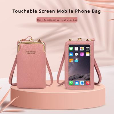 Winter neue Mode berührbaren Bildschirm Handytasche Student Münze Geldbörse charmante Dame Mini Kleingeld Tasche multifunktionale Frauen vertikale Umhängetasche