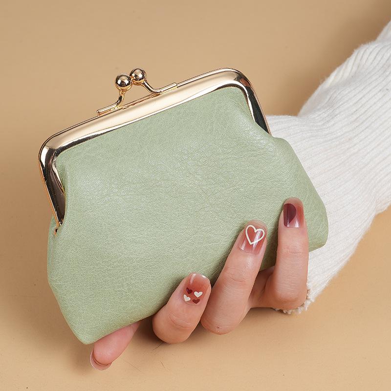 Lychee Pattern Buckle Wallet Fashi Women Short Coin Purse Retro Card Bags Large Capacity Multi Card Pocket Ladies Mey Clip