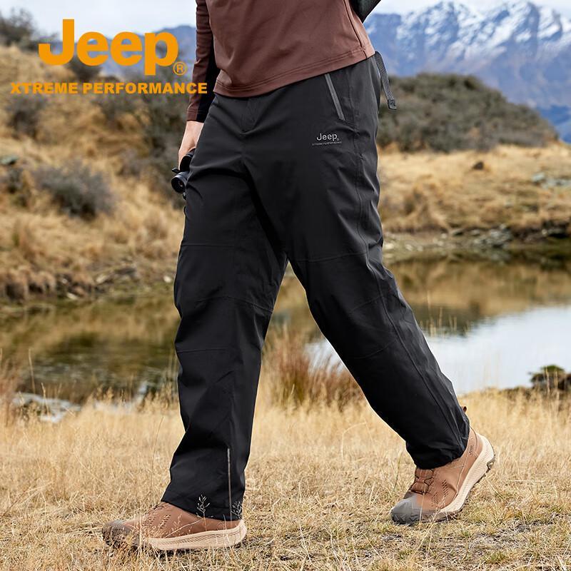 Jeep Men's Outdoor Windproof Waterproof Hiking Work Pants