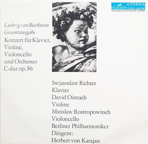 

LP Record HERBERT VON KARAJAN BERLINER PHILH Beethoven Konzert Fur Klavier Violi 826226 MELODIA ETERNA 1972 German Dem Classical Used
