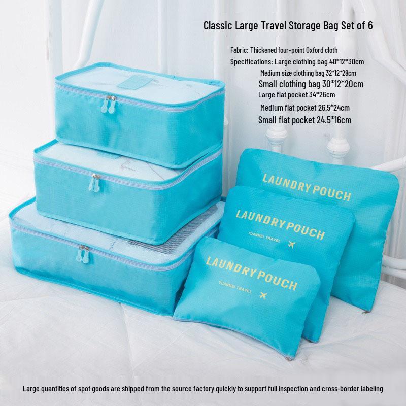Six-Piece Travel Storage and Organization Bag Set