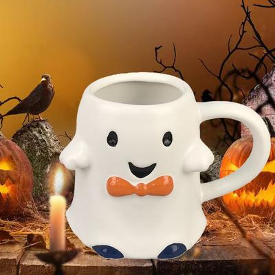 Halloween Cup Little Le Magic Elf Demon Tail Creative Bow Tie Ghost Cup Ceramic Painted Ghost Candy Cup