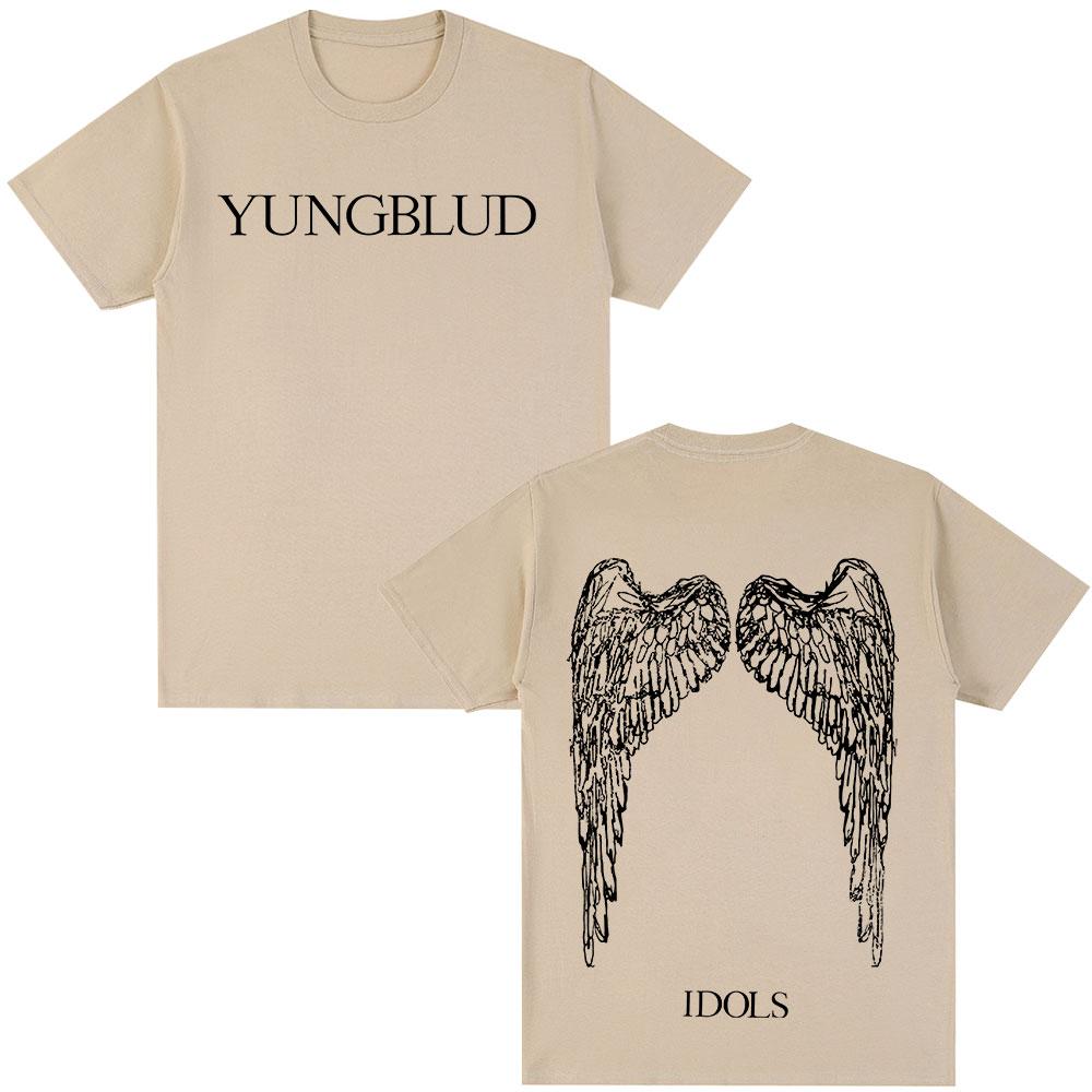 Yungblud IDOLS Wings Album Tour 2025 T Shirt Fans Gift Unisexs Women Hip Hop Short Sleeve Tshirts Oversized Casual Cotton Tshirt