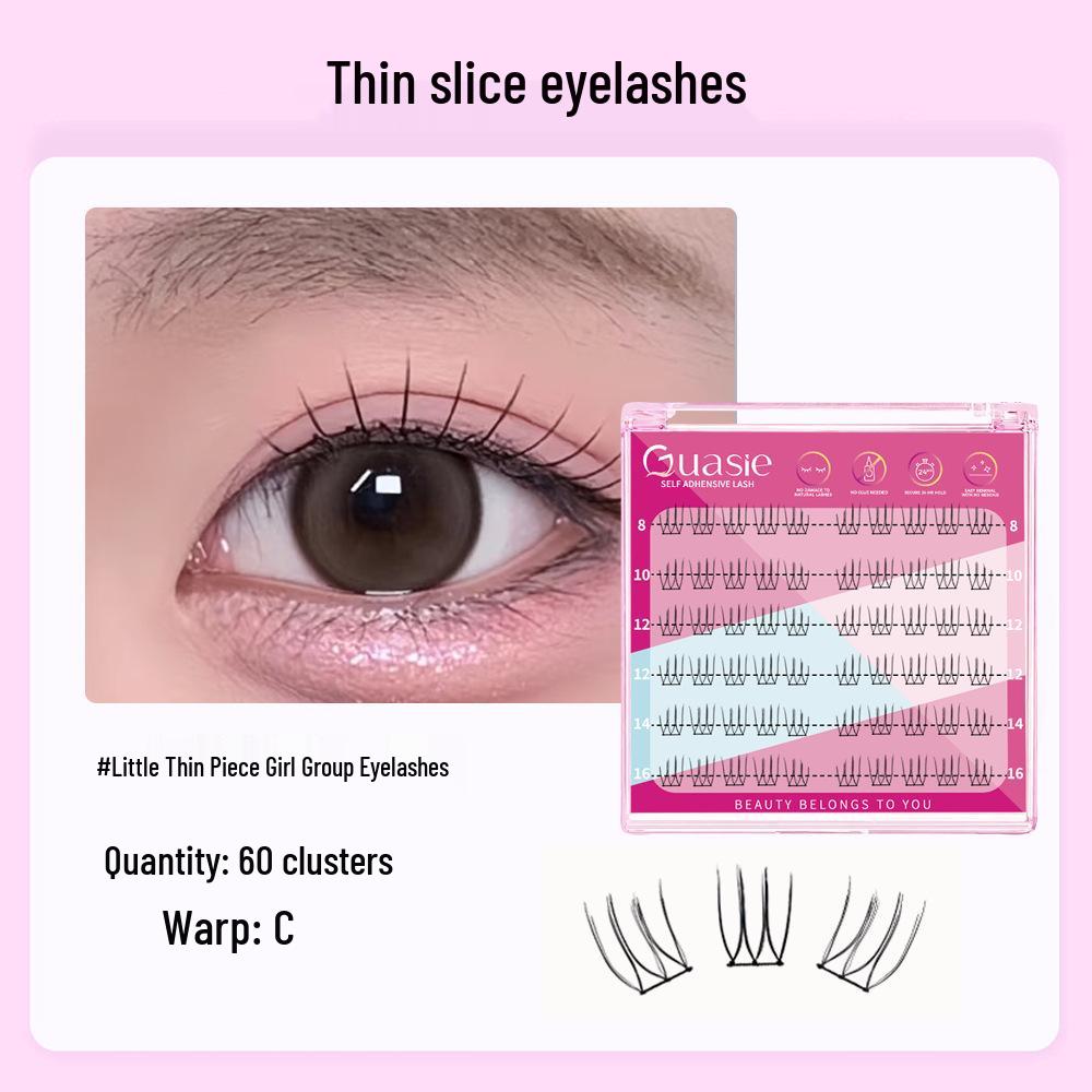 

Korean Style Beginner-Friendly Soft Cluster Eyelashes - 3-Step Application