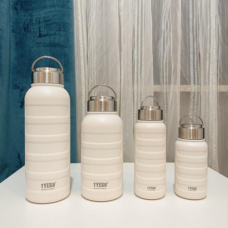 Tyeso 750ml Thermoses Stainless Steel Thermos Mug Thermal Tumbler Drinks Cup Water Bottle Portable Sport Vacuum Flasks Cup