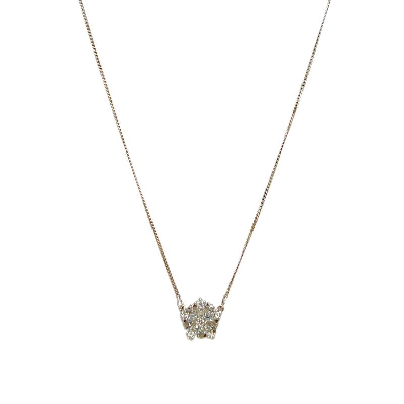 

Ожерелье с подвеской в виде снежинки из циркония для женщин; роскошный ювелирный подарок на Рождество и зиму.