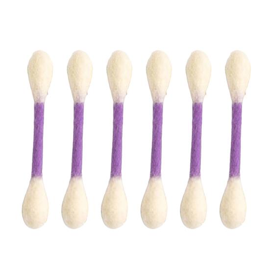 6Pcs Cotton Swabs Cat Toys with Catnip Giant Kitten Chew Sticks Indoor Cats Dental Care Teething Toy Big Felt Swab Interactive Boredom Toy