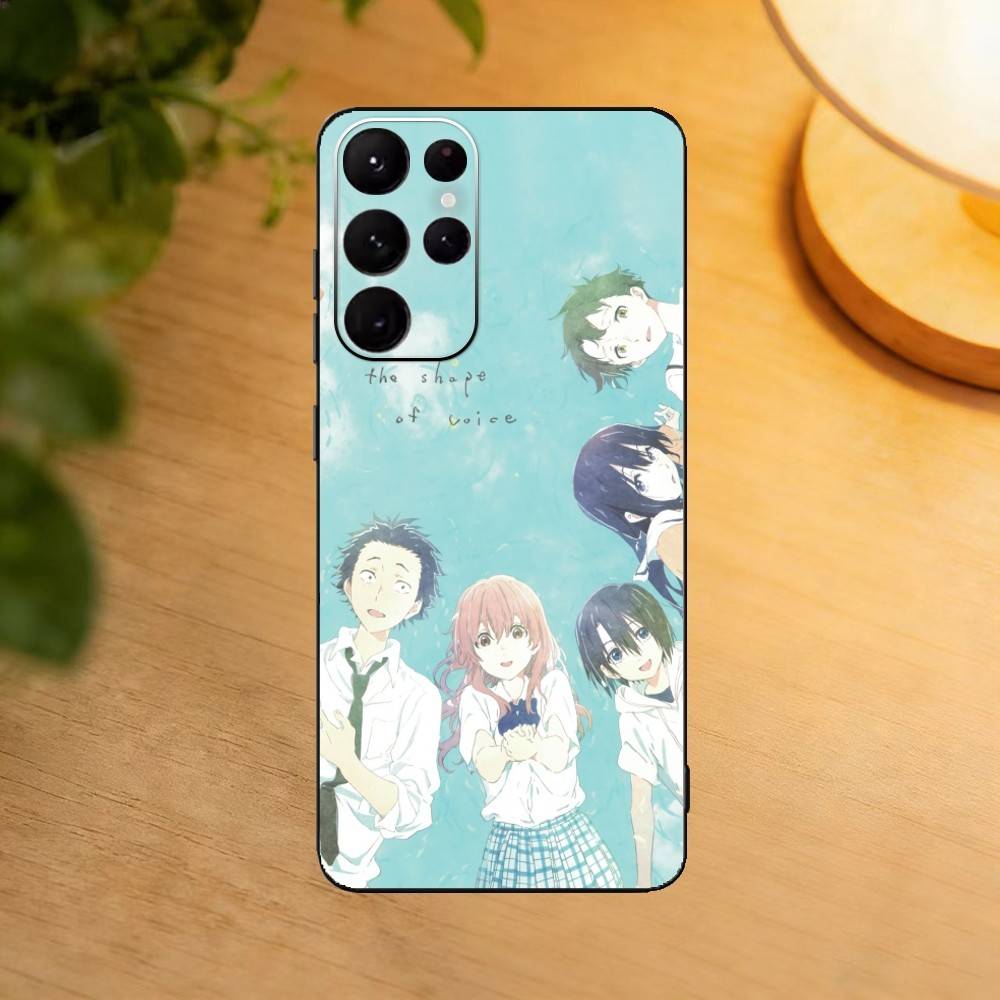 A Silent Voice Shoya Nishimiya Phone Case For Samsung S25,24,23,22,30,21,10,9,Ultra,Plus,Lite Soft Black Case