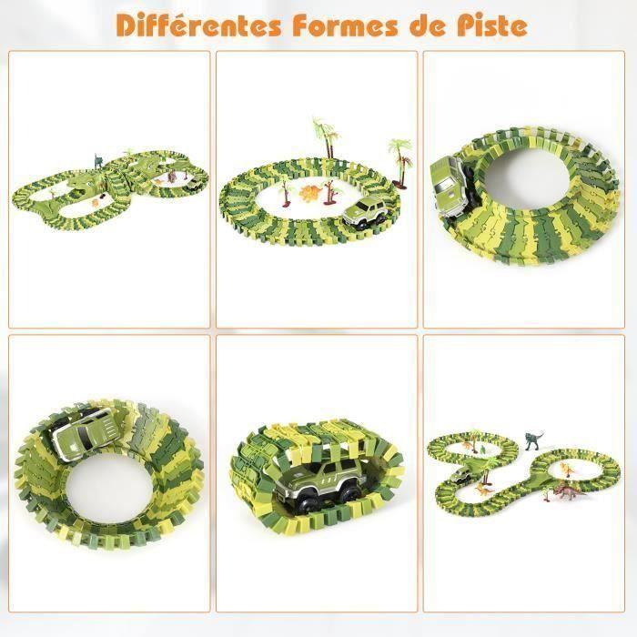 Circuit Voiture Électrique Dinosaure - Jouet Enfant - Dinosaure Jouet - Jouet Éducatif Pour Enfants 3 Ans+ Garçon Fille