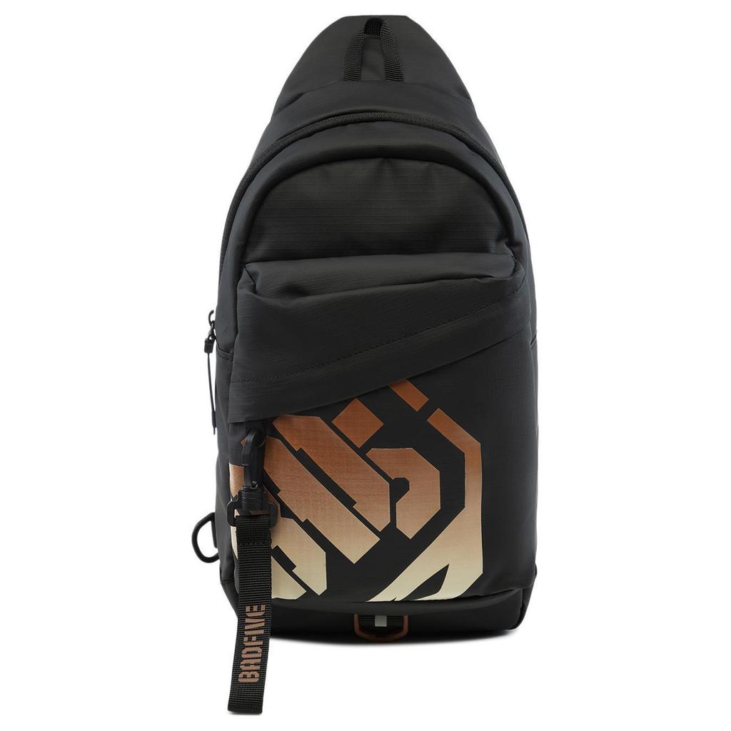 New LiNing Polyester Polyurethane PU Sling Bag Regular Unisex Black Gradient ABDU183-2