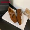 Fashion Fashion Elastic Band Women Flats With Shoes Square Toe Casual Female Footwear Shallow Ladies Ballet Flats Shoes New