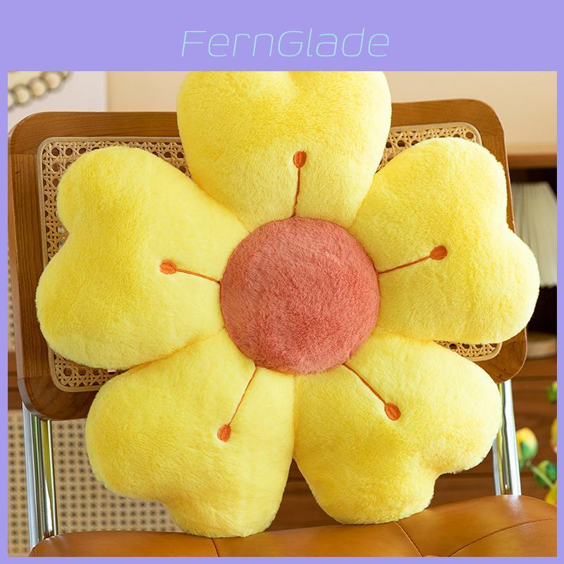 Soft And Plush Floral Daisy Cushion Pillow For Home And Office With Colorful Options
