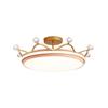 Nordic Crown Bedroom Ceiling Lamp Creative Warm Modern Light Luxury Second Bedroom Princess Girl Children's Room Chandelier