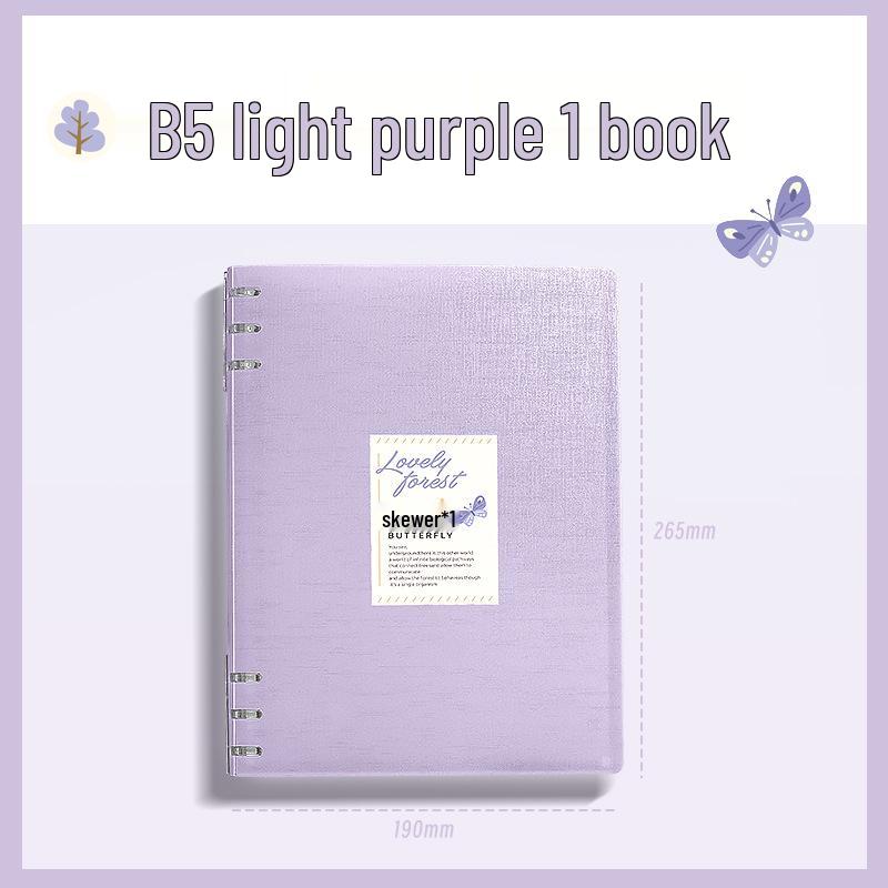 B5 Loseblatt-Notizbuch mit abnehmbarer Hülle | A5 Verdicktes Design | Schonend für die Hände | Perfekt für Gymnasium, Realschule und Bürogebrauch