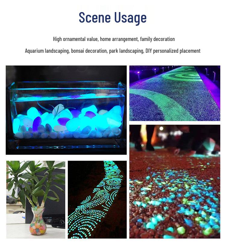 Colorful Luminous Plastic Stones: Children's Gemstone Digging Game & Fish Tank Decoration