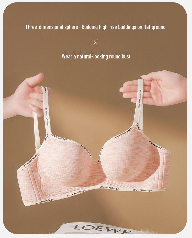 Grenzüberschreitender Damen Push-Up Nahtloser BH: Dick gepolstert, Bügellos, Seitenstütze, Anti-Hänge-Effekt zur Vergrößerung kleiner Brüste