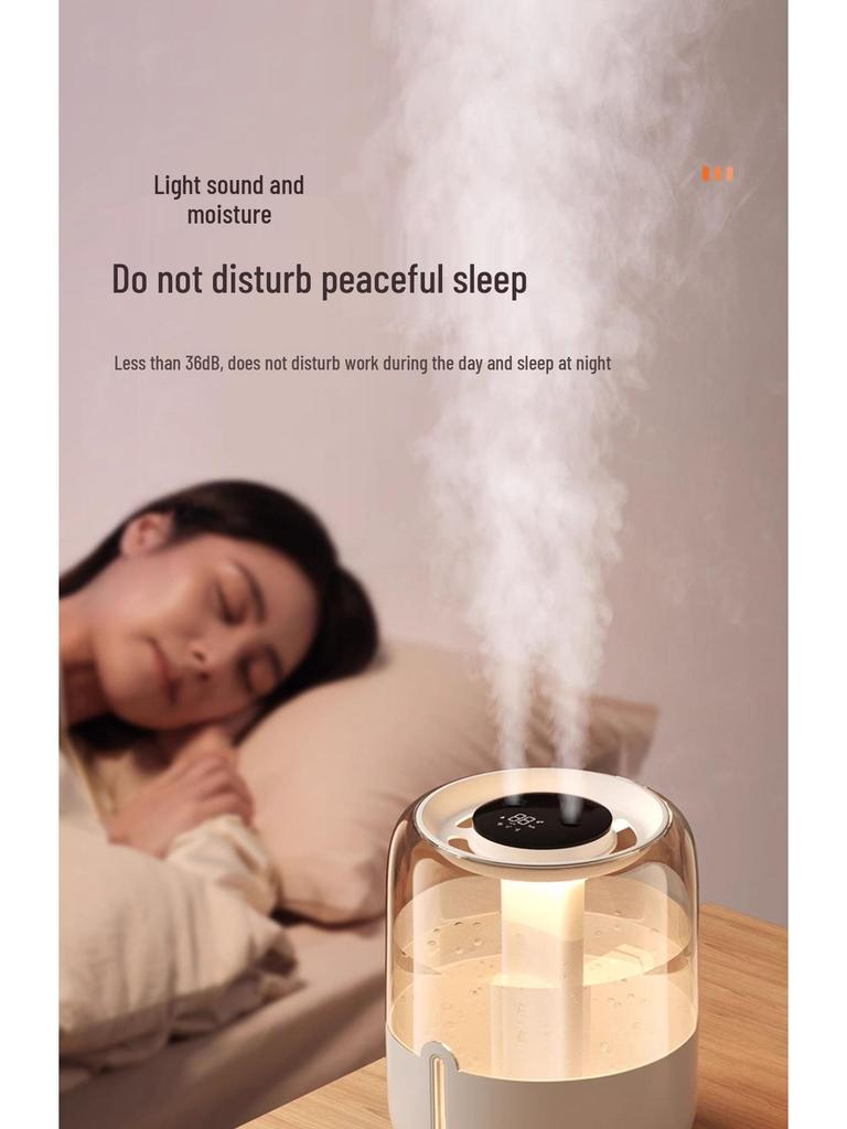 6.8L High Mist Humidifier: Silent Desktop Aromatherapy for Home, Office, Bedroom - USB Portable for Pregnant Users