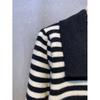 C S In The Room Sweet Stripe Button Collar Knit 2Color