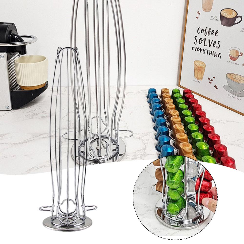 Coffee Pod Storage Rack For 40 Coffee Pod Large Capacity Coffee Capsule Storage Stand For Home Counter